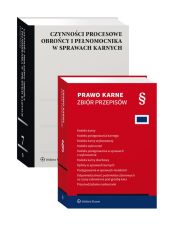 PAKIET: Czynności procesowe obrońcy i pełnomocnika w sprawach karnych + Prawo karne. Zbiór przepisów PAKIET: Czynności procesowe obrońcy i pełnomocnika w sprawach karnych + Prawo karne. Zbiór przepisów